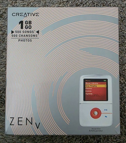 Creative zen white orange - v, white/orange